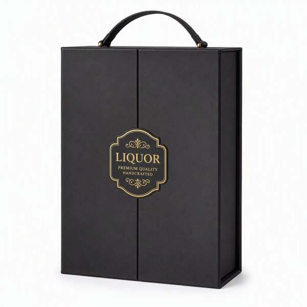 Custom Liquor Gift Box with Handle