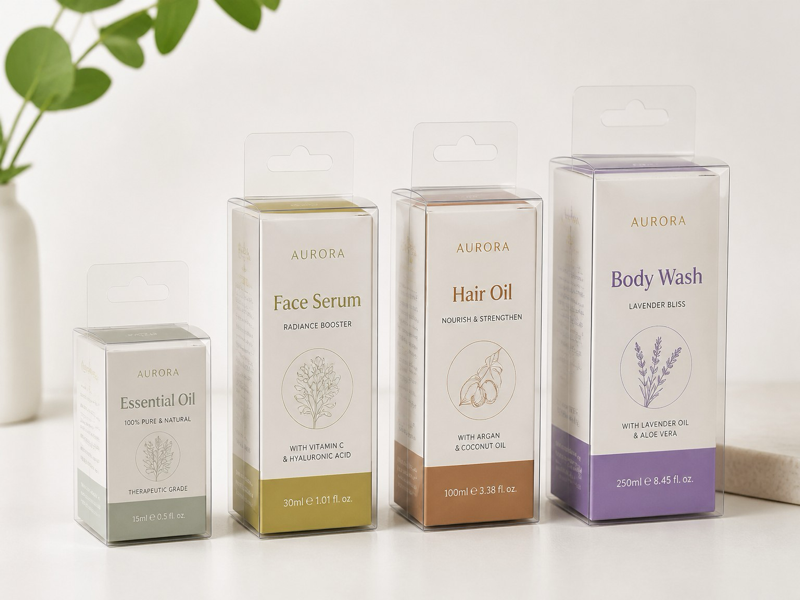 fully transparent plastic box material