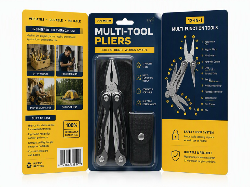 tri-fold blister packaging material