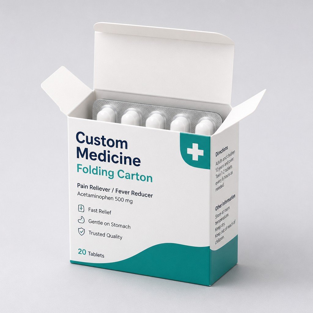 Custom Medicine Folding Carton