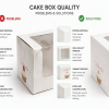 OEM custom blister cake box