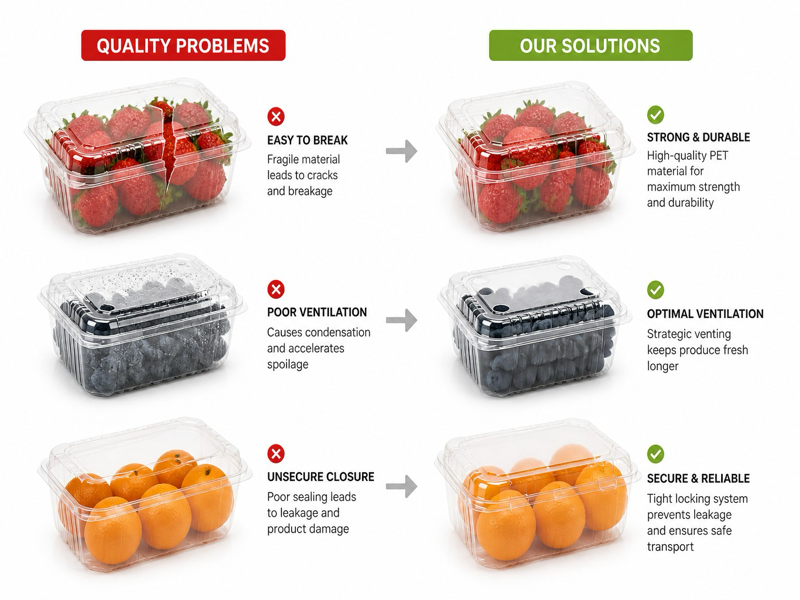 OEM custom fruit container