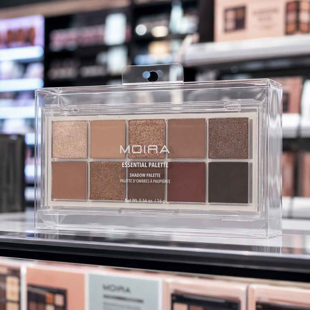 custom eyeshadow box retail display scene