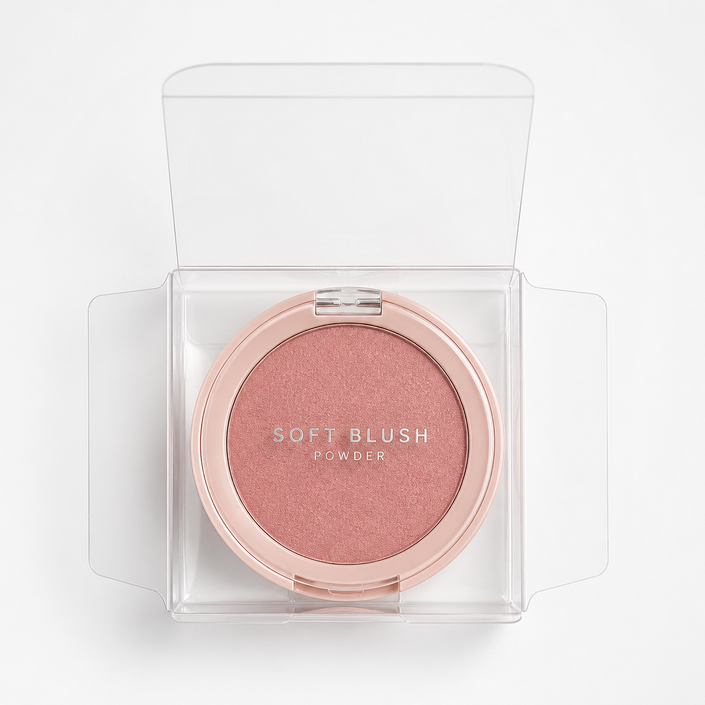 Custom Printed Folding Box for Blush and Face Powder