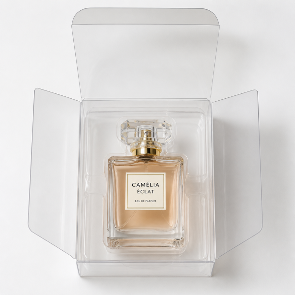 Custom Printed Clear Folding Box for Perfume Bottle