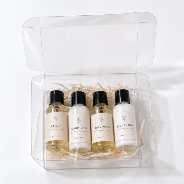 Custom Clear Box for Personal Care Gift Set