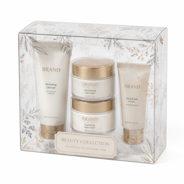 Custom Clear Box for Personal Care Gift Set