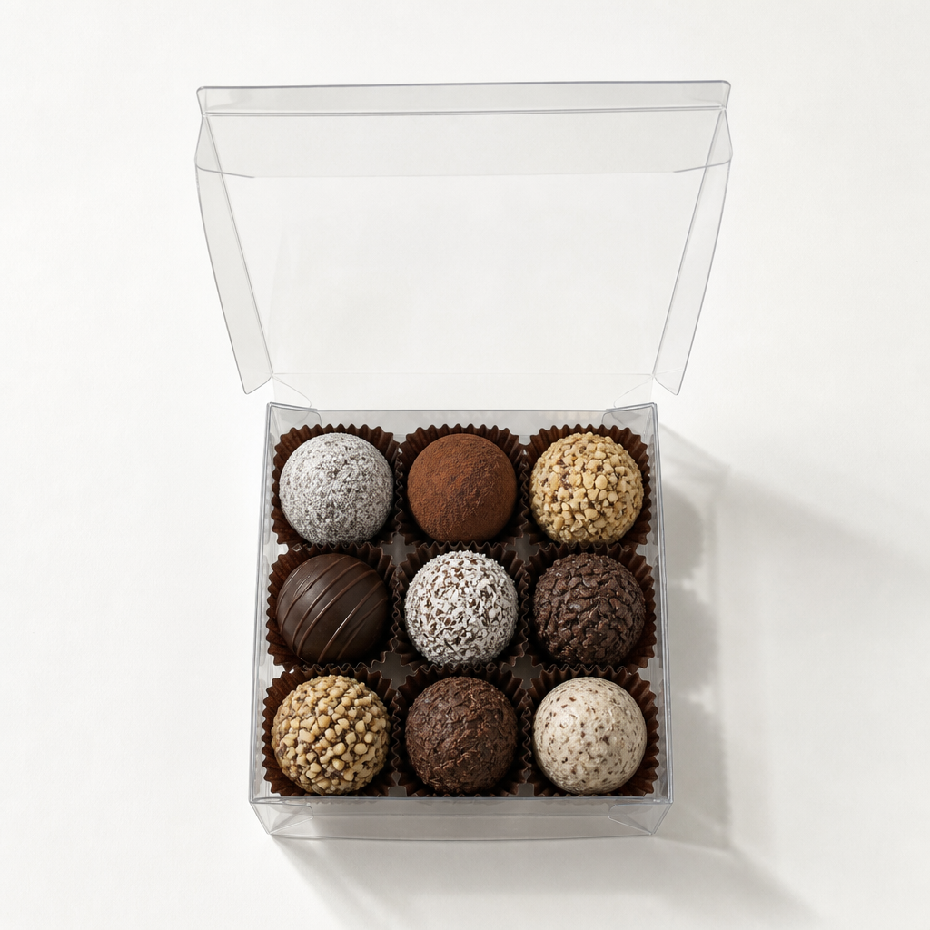 Custom Printed Clear Folding Box for Chocolates