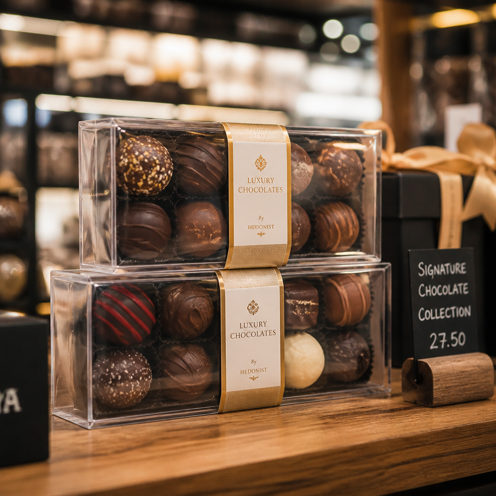 Custom Printed Clear Folding Box for Chocolates