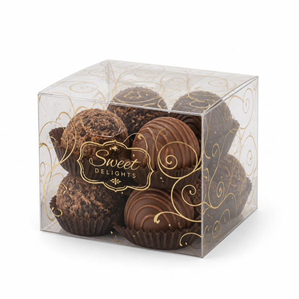 Custom Printed Clear Folding Box for Chocolates