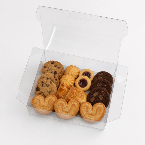 Custom Clear Plastic Box for Cookies and Pastries