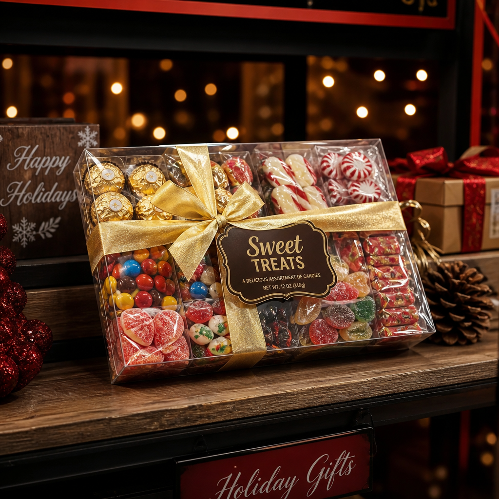 Custom Clear Box for Candy Gift Hamper