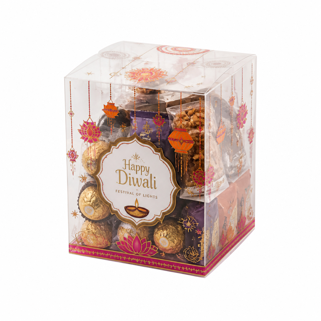 Custom Clear Box for Candy Gift Hamper