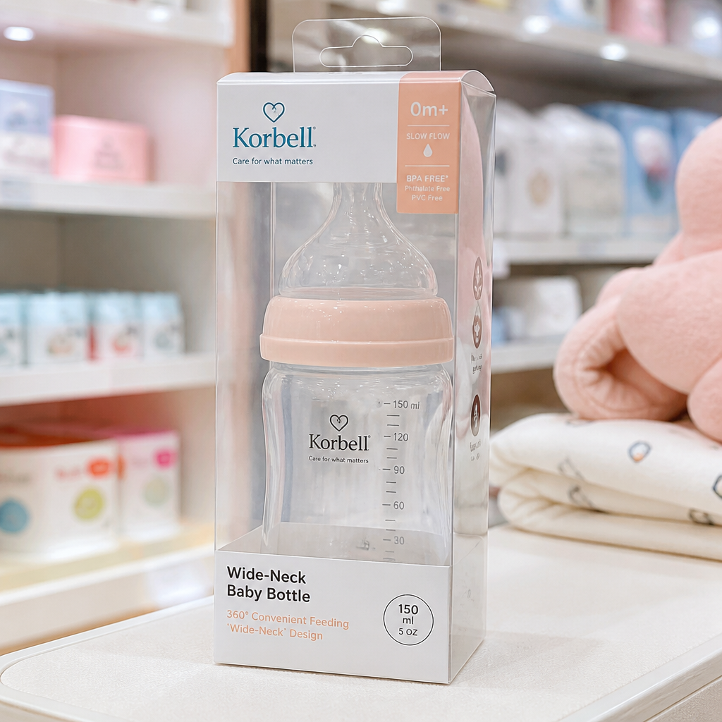 Custom Printed Clear Folding Box for Baby Bottles