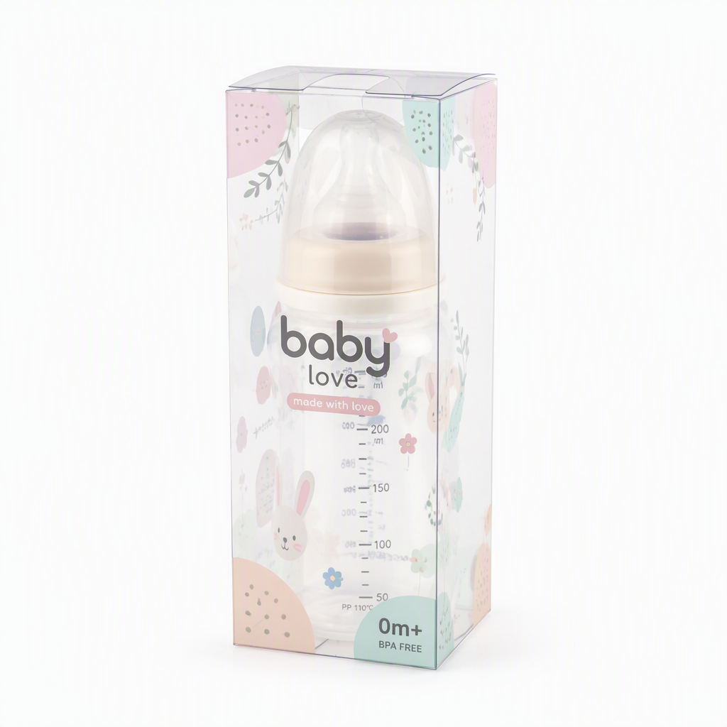 Custom Printed Clear Folding Box for Baby Bottles