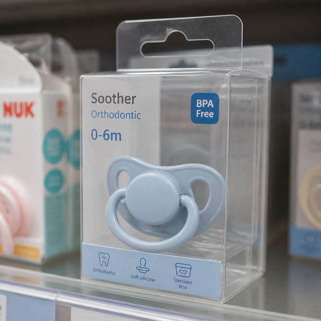 Custom Printed Folding Box for Baby Pacifiers