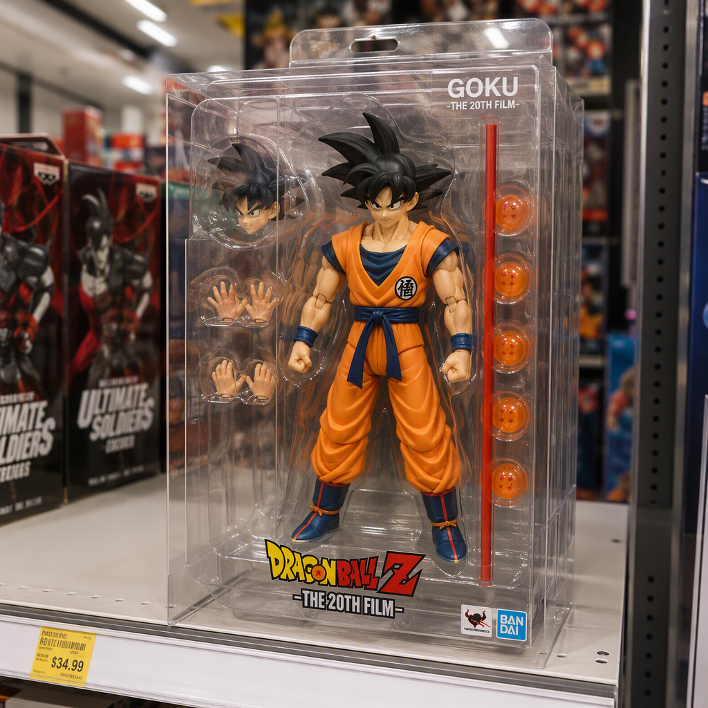 custom action figure box retail display scene
