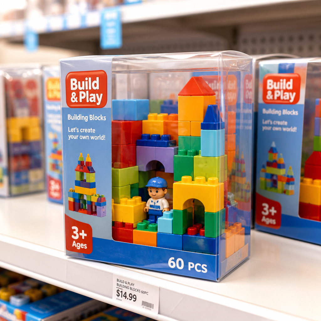 Custom Transparent Box for Building Blocks