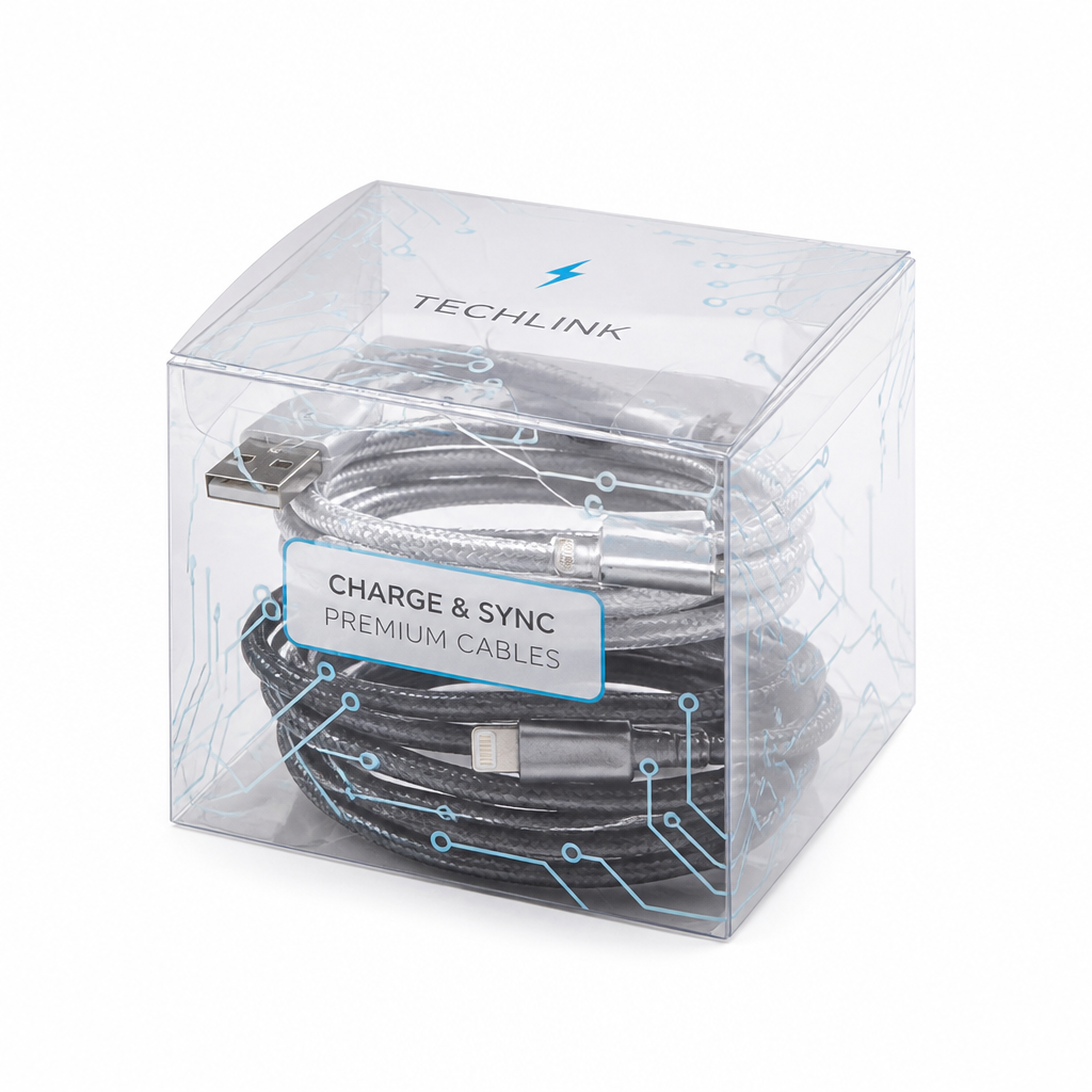 Custom Transparent Box for Charging Cables