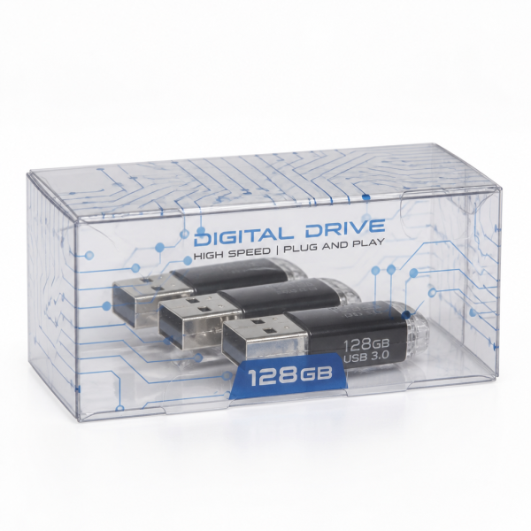 Custom Printed Folding Box for USB Flash Drives