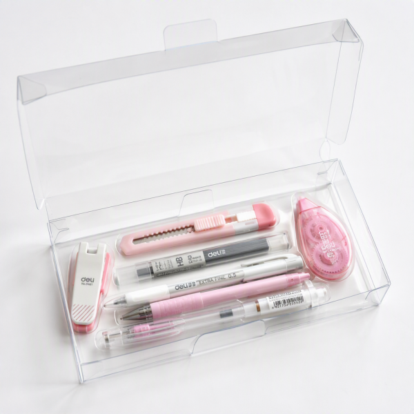 Custom Transparent Box for Pens and Stationery