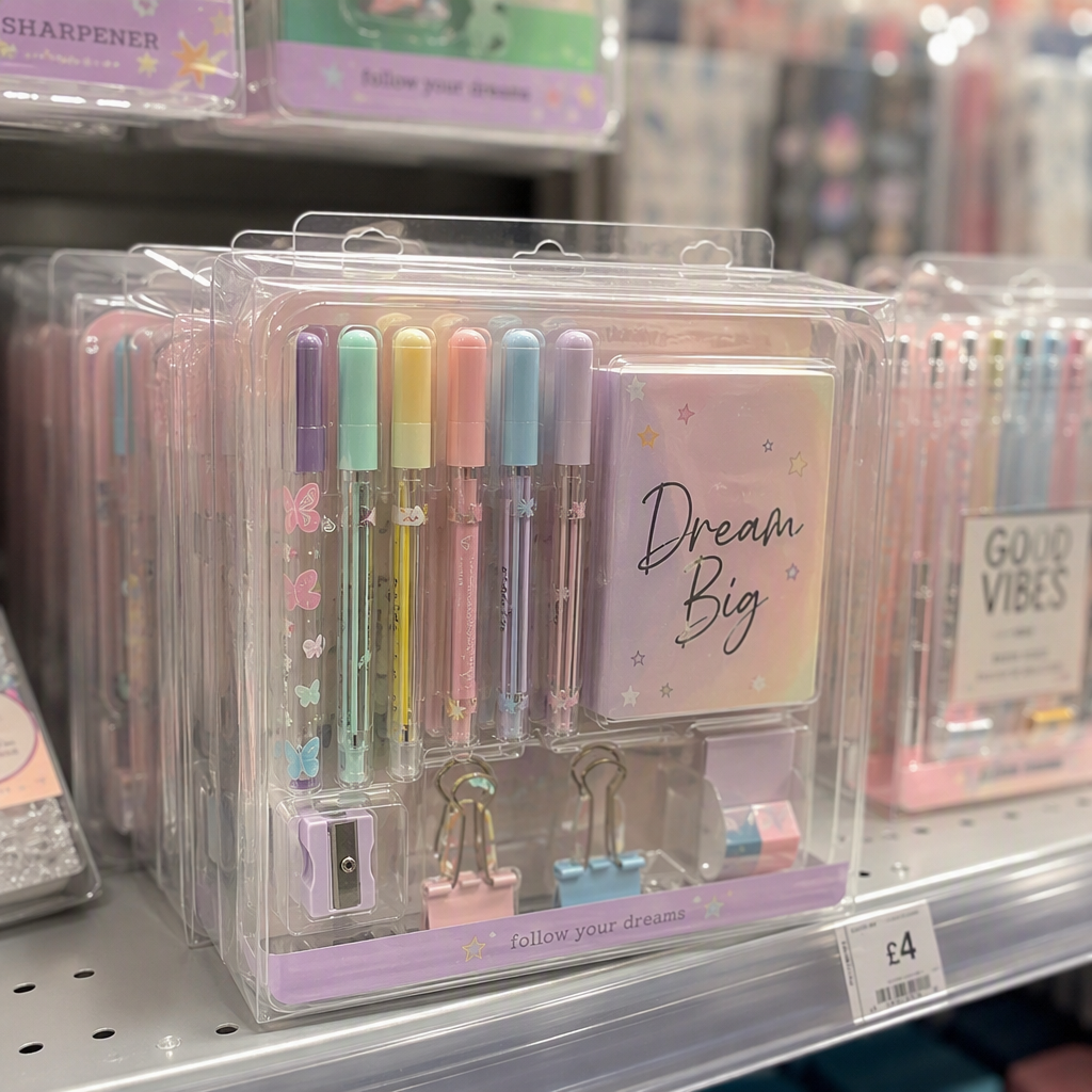 Custom Transparent Box for Pens and Stationery