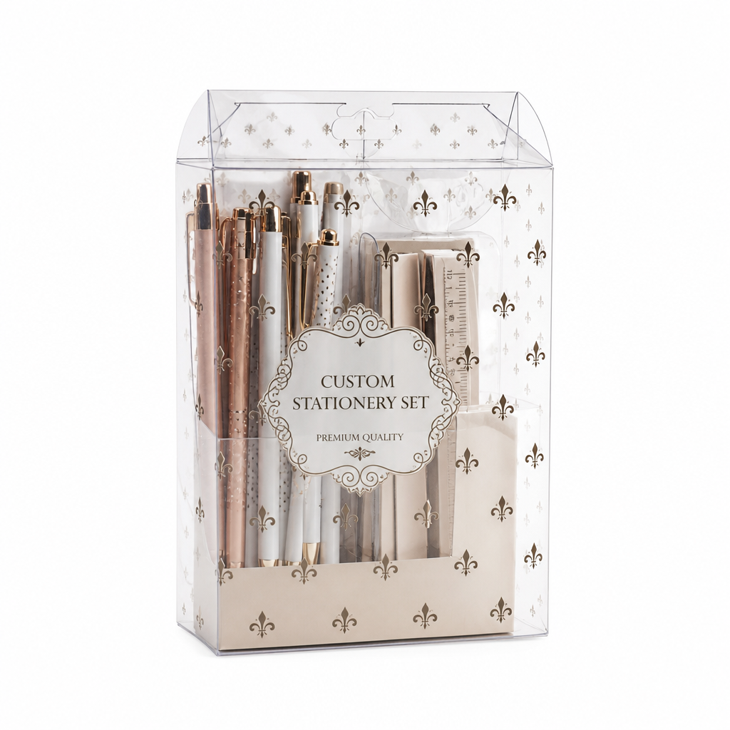 Custom Transparent Box for Pens and Stationery