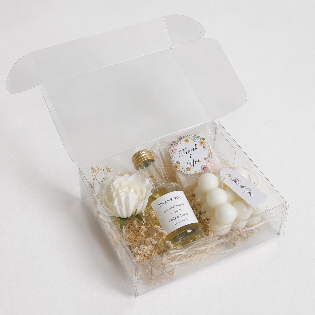 Custom Clear Box for Wedding Favors