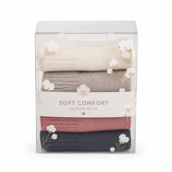 Custom Transparent Box for Socks