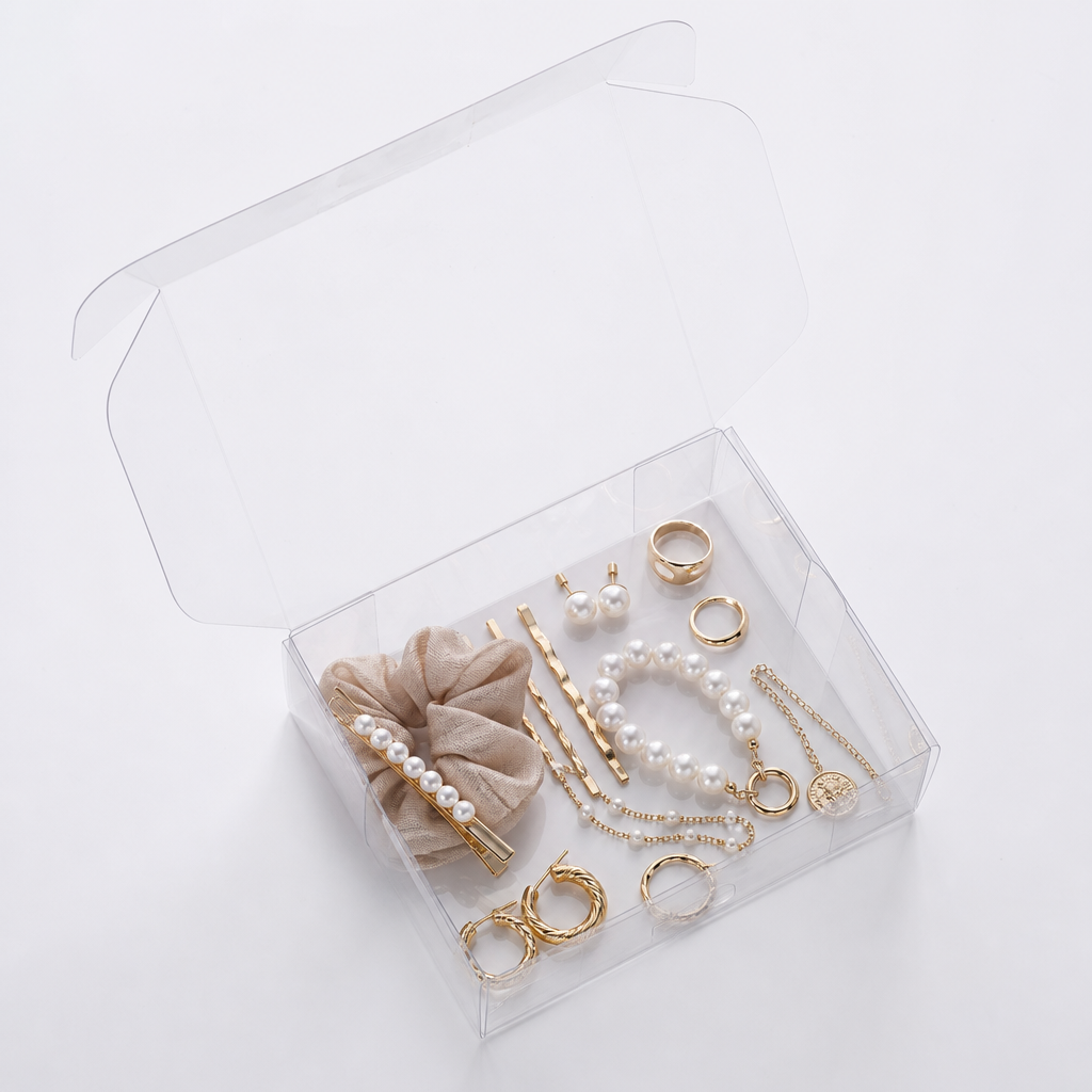 Custom Clear Plastic Box for Jewelry and Accessories
