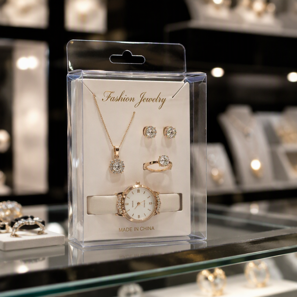 custom jewelry box retail display scene