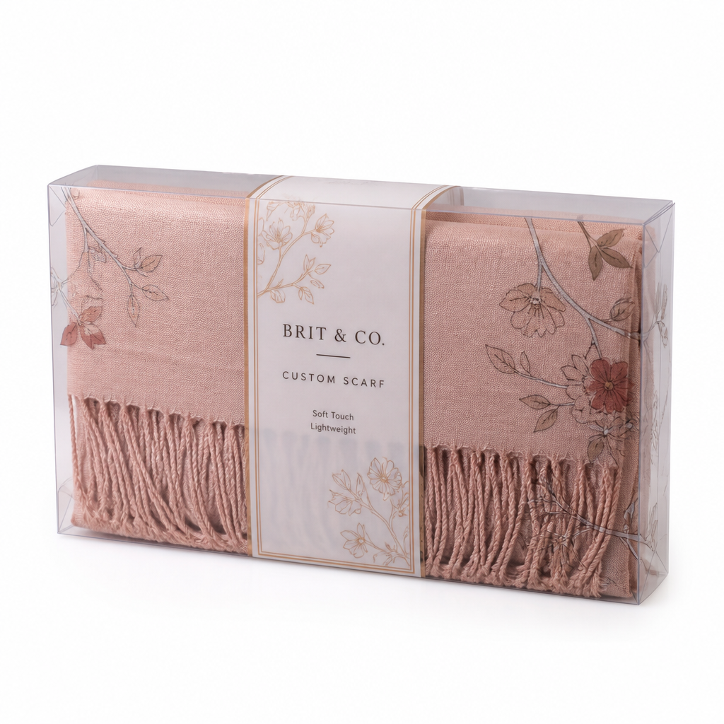 clear PET folding box with UV printing