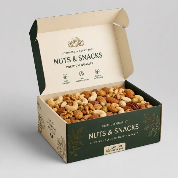 Custom Paper Box for Nuts and Snacks