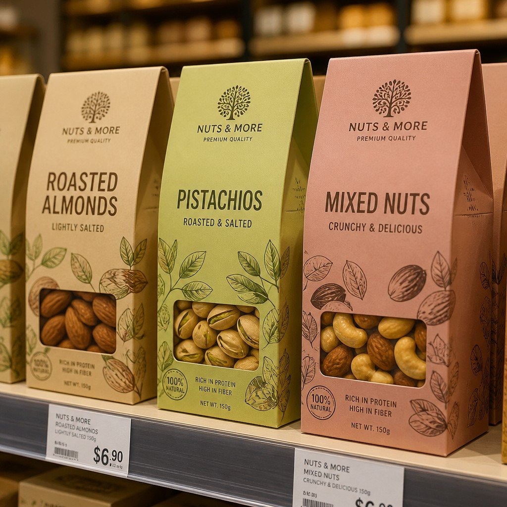 Custom Paper Box for Nuts and Snacks