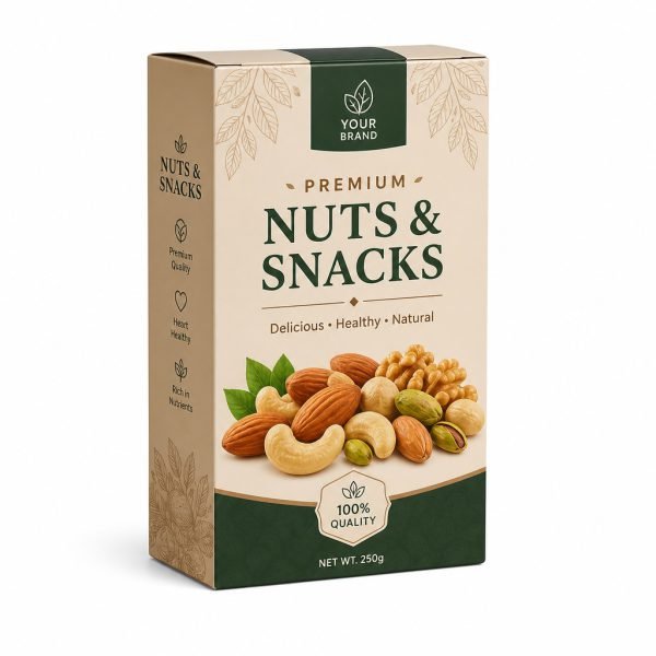 Custom Paper Box for Nuts and Snacks