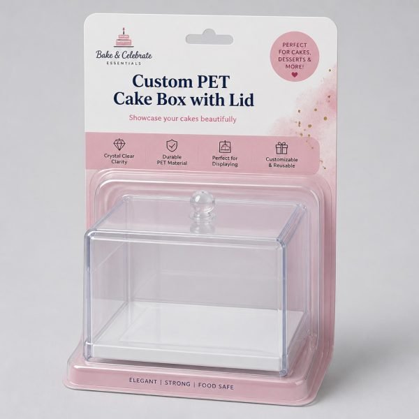 Custom PET Cake Box with Lid