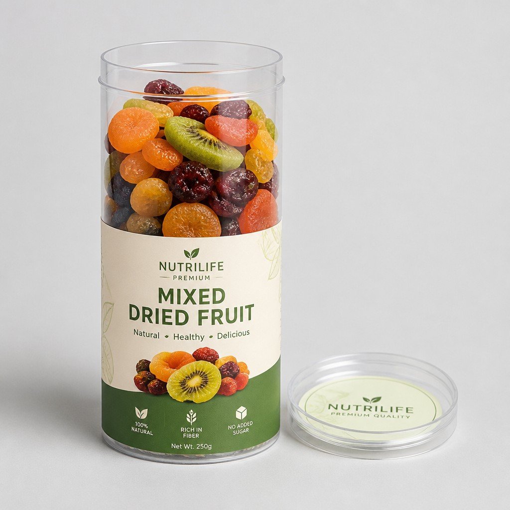Custom PET Tube Box for Dried Fruit