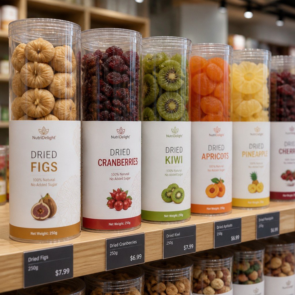 Custom PET Tube Box for Dried Fruit