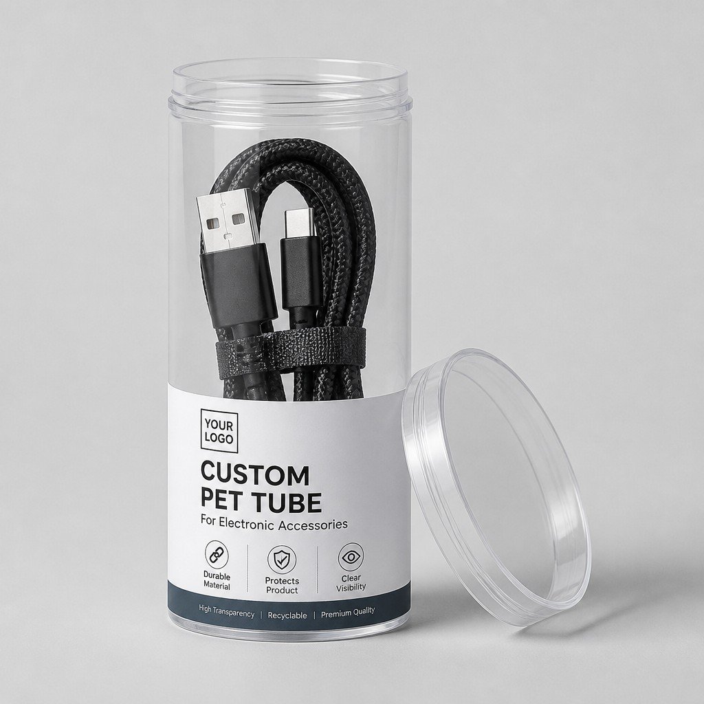 Custom PET Tube for Electronic Accessories