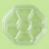 PET Veggie Fruit Tray Lid with 6 Divided Compartments