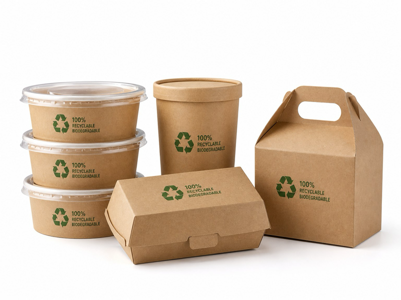 plastic food container retail display