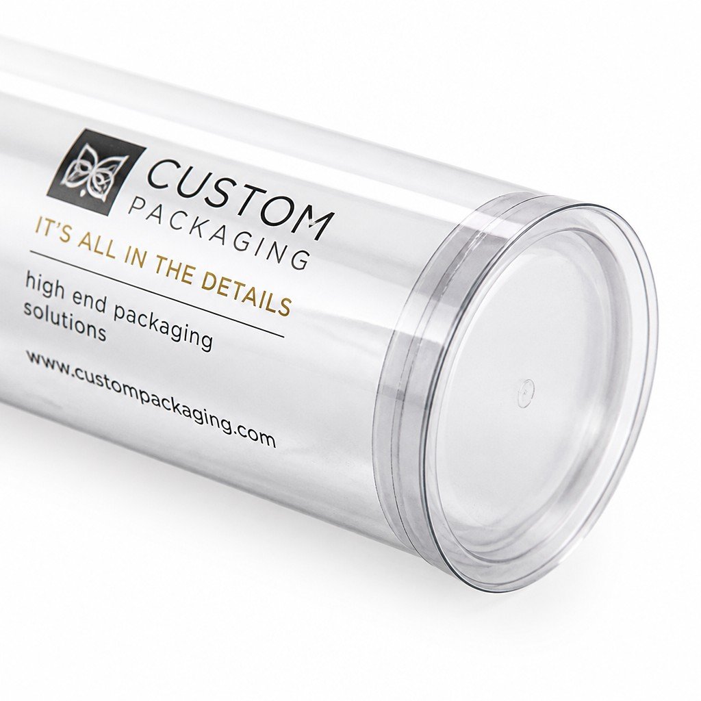 custom printed round tube with rolled edge detail