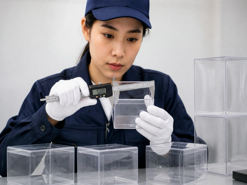 fully transparent plastic box printing