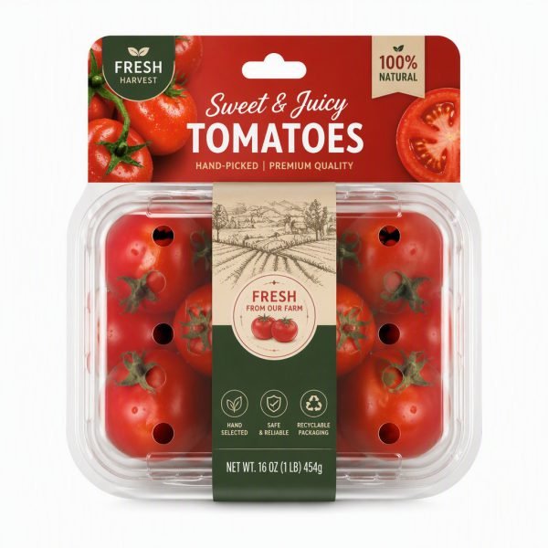 Custom Produce Container for Tomatoes