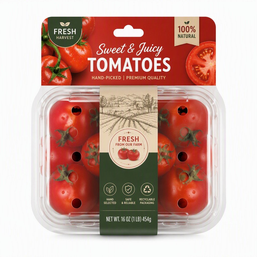 Custom Produce Container for Tomatoes