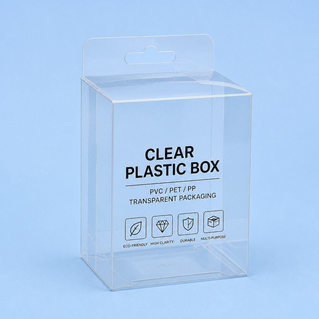 PVC PET PP Plastic Transparent Packaging Boxes