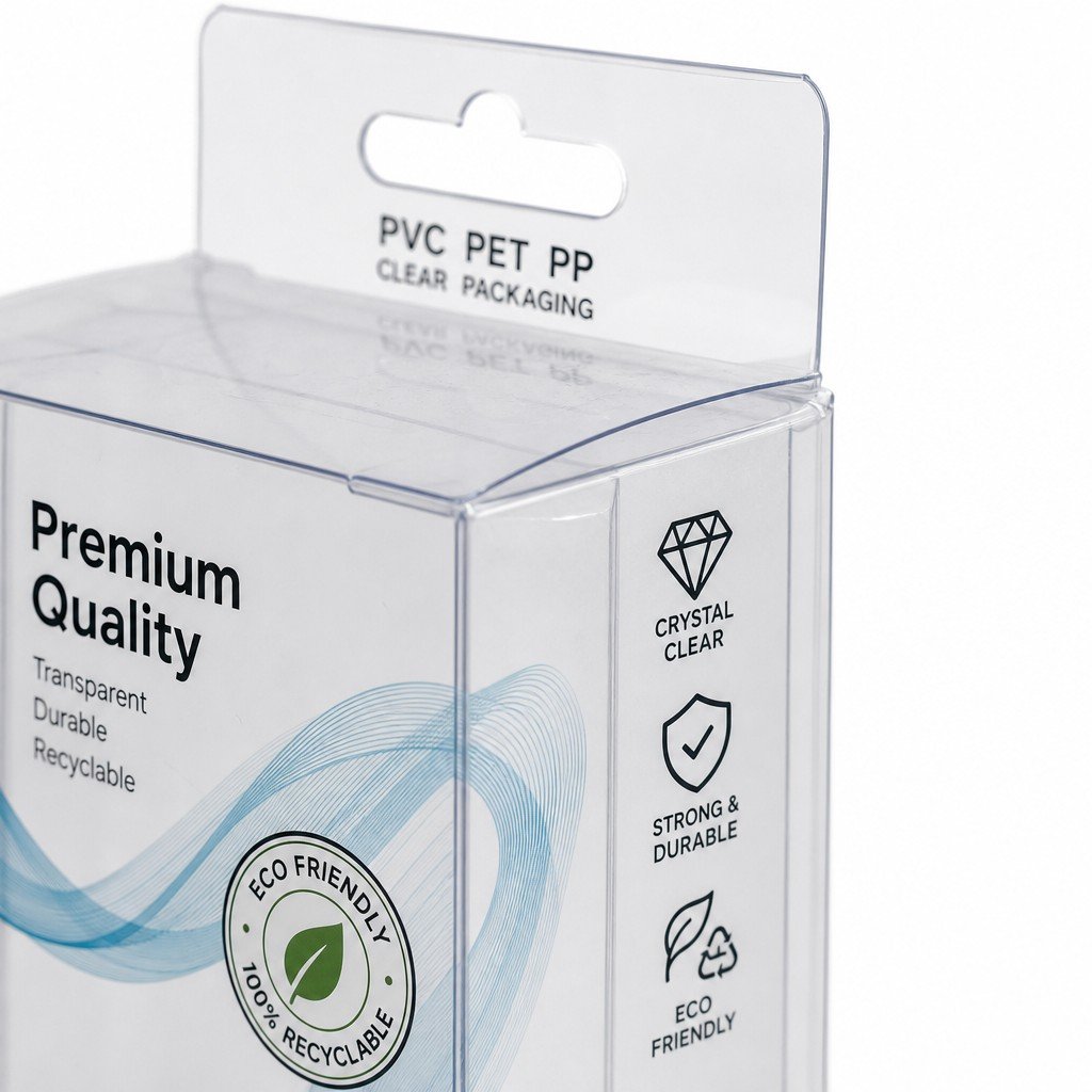 PVC PET PP Plastic Transparent Packaging Boxes