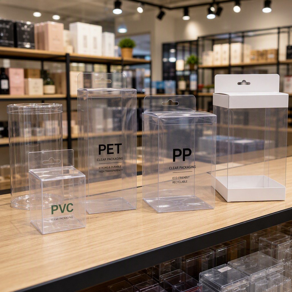 PVC PET PP Plastic Transparent Packaging Boxes