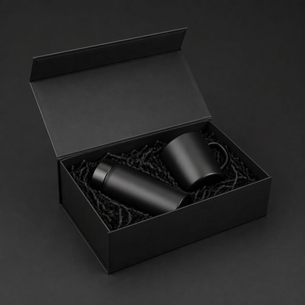 Rectangular Black Matt Magnetic Paper Gift Box