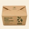 Recycled Food Packaging Folder Box with Matt Lamination